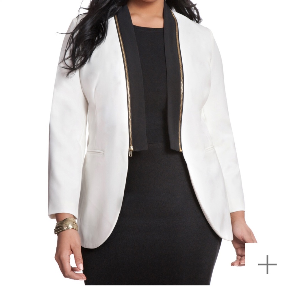 Contrast Collar Blazer